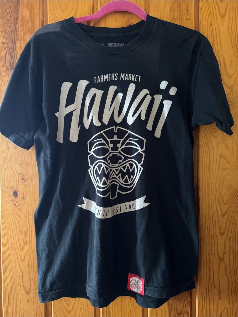 Farmers Market Hawaii Graphic Crew Neck Tee - Black